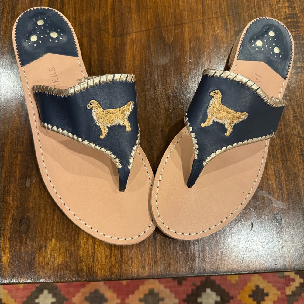 NEW Jack Rogers Golden Retriever Sandals